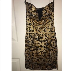 Gorgeous gold dress, never worn.